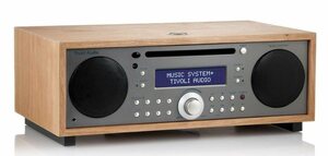 Tivoli Audio »Music System+ Kirsche/Taupe« Stereoanlage (Digitalradio (DAB),FM-Tuner, AM-Tuner, CD,Bluetooth,Fernbedienung,dimmbares Display mit Uhrzeit, Weckfunktion,2 Weckzeiten, AUX-IN, hoc