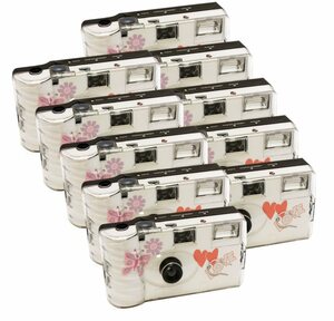1A PHOTO PORST »10 x Einwegkamera Hochzeit Schmetterling« Kompaktkamera