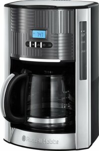 RUSSELL HOBBS Filterkaffeemaschine Geo Steel 25270-56, 1,5l Kaffeekanne, Papierfilter 1x4