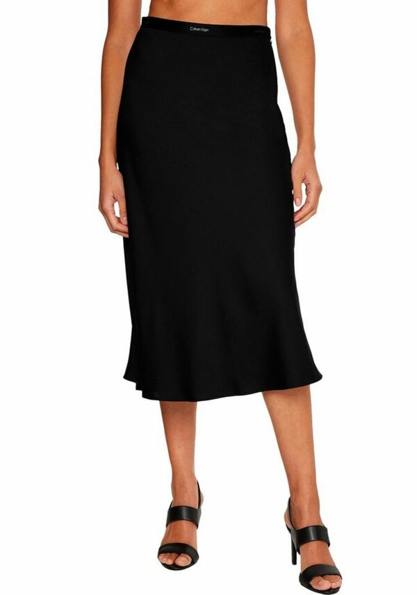 Bild 1 von Calvin Klein Webrock »RECYCLED CDC BIAS CUT MIDI SKIRT« mit Calvin Klein Elastiktape in der Taille