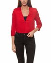 Bild 1 von BOSS Kurzblazer »HUGO BOSS Jianila 3/4Arm-Jäckchen eleganter Damen Kurz-Blazer mit gepolsterten Schultern Business-Blazer Rot«
