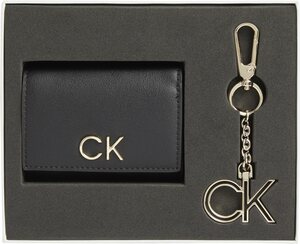 Calvin Klein Geldbörse »TRIFOLD XXS + KEYFOB« (Set, 2-tlg., mit Schlüsselanhänger), schönes Geschenkset