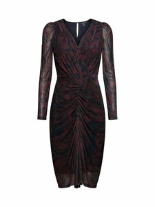 Esprit Collection Minikleid »Mesh-Kleid mit Raffung und Print«