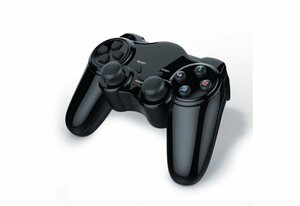 CSL PlayStation-Controller (1 St., Wireless Gamepad für Playstation 2 inkl. 2,4 GHz Funk Adapter mit Dual Vibration)