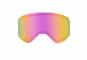 YEAZ Skibrille »APEX«, Magnetisches Wechselglas pink verspiegelt