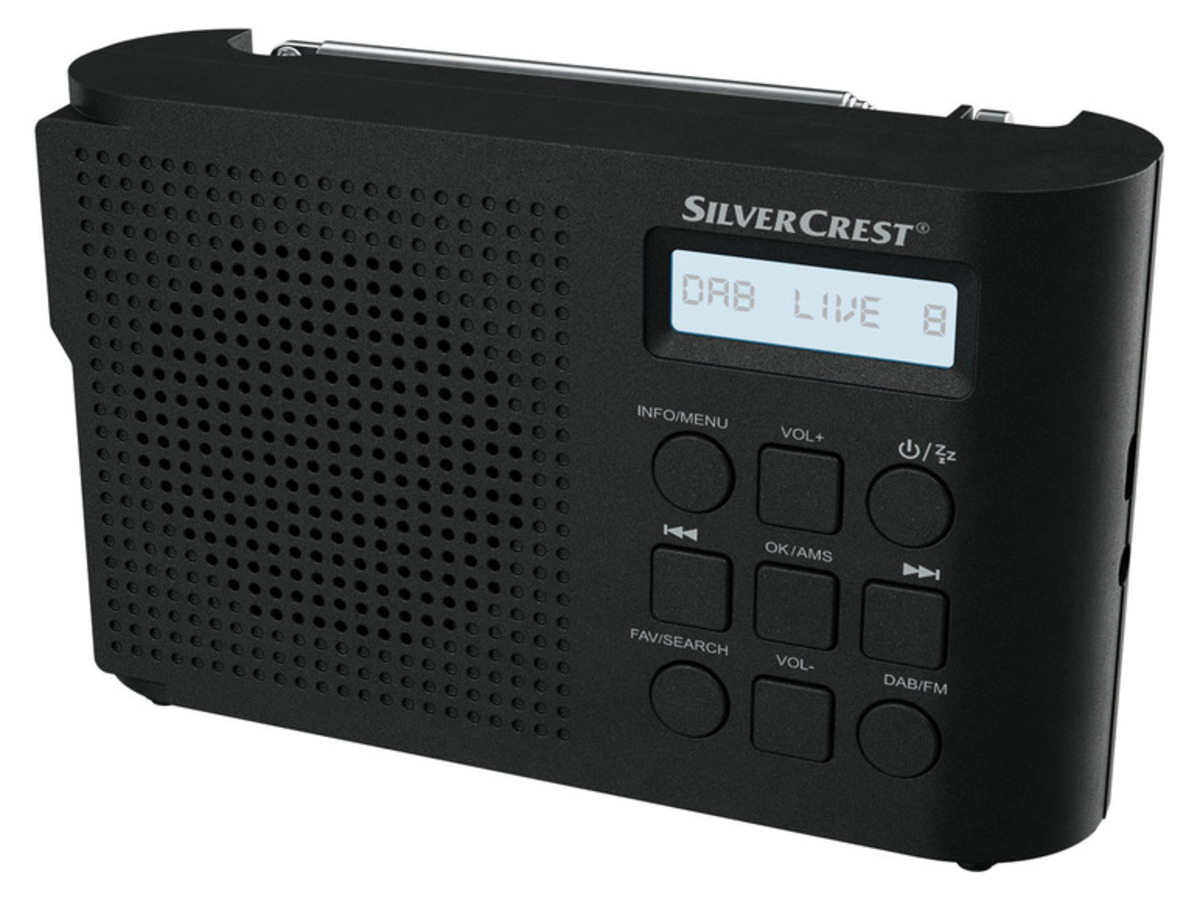 Bild 1 von SILVERCREST Radio DAB+ Taschenradio »SDR 1.5 B1«
