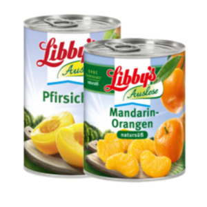 Libby´s Natursüß-/ Mandarin Orangen, Pfirsichhälften