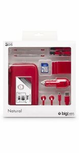 BigBen Spielekonsolen-Zubehörset »Bigben PACK Tasche 1GB SD-Karte Game-Case Hardcase für Nintendo 3DS N3DS Spiele-Konsole für Kinder«, (Set), alles im knalligen Rot