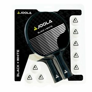 Joola Tischtennisschläger »JOOLA Tischtennis-Set BLACK + WHITE« (Set, 10-tlg., mit Bällen)