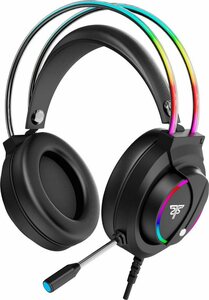 Hyrican »Striker Halo ST-GH707 Headset, schwarz, RGB-Beleuchtung, USB, 3,5 mm Klinke, Over Ear« Gaming-Headset