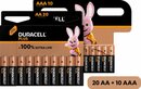 Bild 1 von Duracell »20+10 Pack: 20x Mignon/AA/LR06 + 10x Micro/AAA/LR03« Batterie, LR06 (30 St), 1,5V