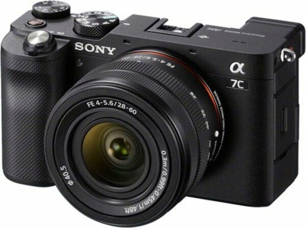 Bild 1 von Sony »ILCE-7CLB - Alpha 7C E-Mount mit SEL2860« Vollformat-Digitalkamera (FE 28–60 mm F4–5,6, 24,2 MP, FE 28–60 mm F4–5,6, 24,2 MP, 4K Video, 7,5cm (3 Zoll) Touch-Display, Echtzeit-AF, 5-Ac