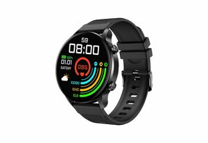 RIVERSONG Smart Wearables Smartwatch (3,27 cm/1,28 Zoll, Android IOS) Set mit Ladekabel, Smart Wearables, Motive 5C, rund, Smartwatch, 3,27