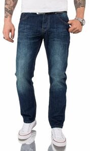Lorenzo Loren Straight-Jeans »Herren Jeans Regular Fit Blau LL-386«