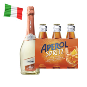 Aperol Spritz, Cinzano Asti Spumante oder Crodino -  alkoholfrei