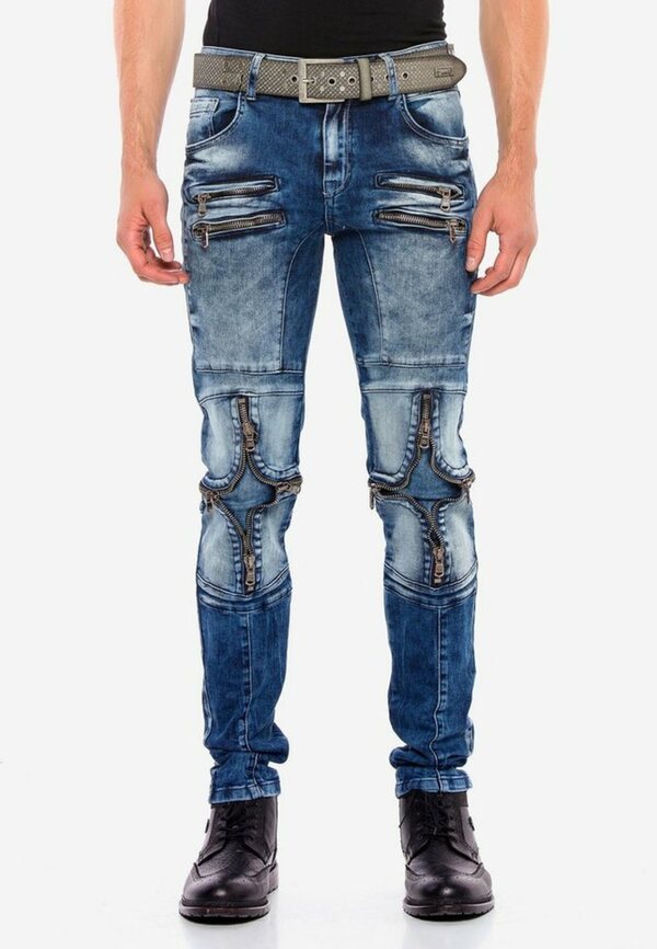 Bild 1 von Cipo & Baxx Bequeme Jeans mit modischen Details in Straight Fit