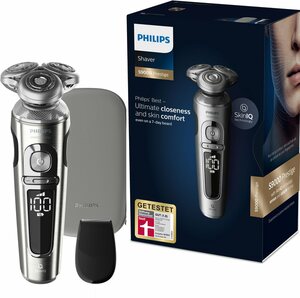 Philips Elektrorasierer Series 9000 Prestige SP9820/18, Aufsätze: 1, mit NanoTech-Präzisionsklingen und Präzisionstrimmer