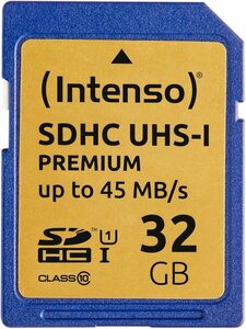 Intenso »SDXC UHS-I Premium« Speicherkarte (32 GB)
