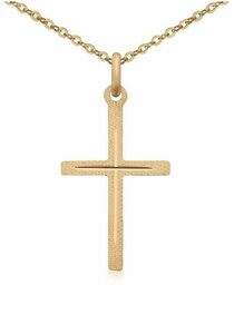 Firetti Kette mit Anhänger »Kreuz, diamantiert, Gelbgold«