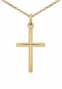 Bild 1 von Firetti Kette mit Anhänger »Kreuz, diamantiert, Gelbgold«
