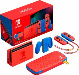 Nintendo »Switch Mario Red & Blue Limited Edition Spielekonsole rot blau« Switch-Controller