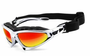 HSE - SportEyes Motorradbrille »FALCON-X«, Steinschlagbeständig durch Kunststoff-Sicherheitsglas