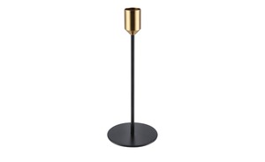 Kerzenhalter schwarz Aluminium, Metall Maße (cm): H: 20  Ø: [8.0] Dekoration