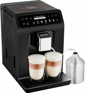 Krups Kaffeevollautomat EA8948 Evidence Plus, One-Touch-Cappuccino, platzsparend mit vielen technischen Innovationen und Bedienungshighlights