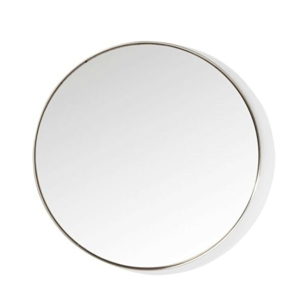 Bild 1 von KARE DESIGN Spiegel rund CURVE ROUND STAINLESS silberfarbig - rund - Durchmesser 100 cm - Stahl - Spiegelglas - silberfarbig