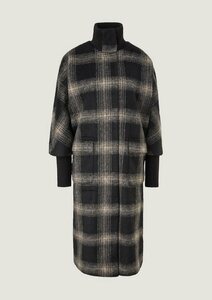 Comma Langmantel »Karierter Mantel im Kimono-Look«