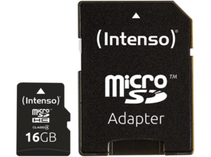 INTENSO 3403470, Micro-SDHC Speicherkarte, 16 GB, 21 MB/s