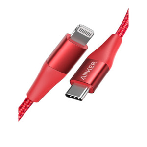 Anker PowerLine+ II USB-C zu Lightning, 90 cm, rot