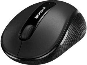 MICROSOFT Wireless Mobile Mouse 4000 Funkmaus, Graphite/Grau