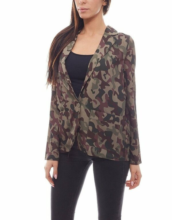 Bild 1 von NA-KD Kurzblazer »NA-KD Fashion Blazer lockere Damen Party-Jacke im Army-Look Freizeit-Jacke Camouflage«
