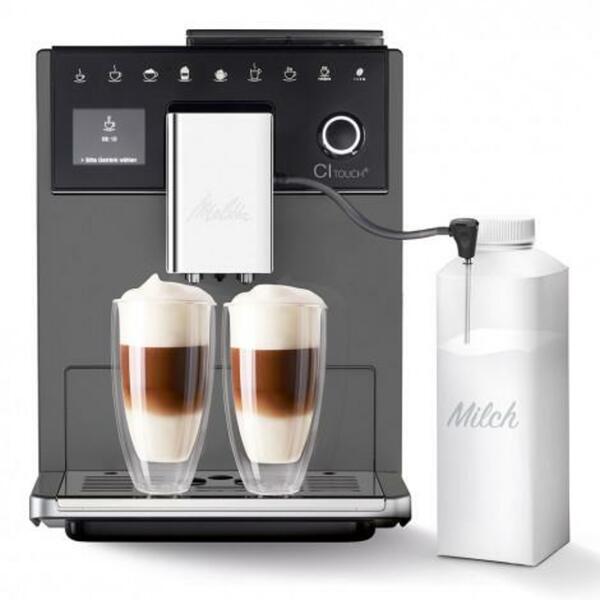 Bild 1 von MELITTA CAFFEO CI Touch Plus anthrazit Kaffeevollautomat (Milchlanze, 2 Tassen gleichzeitig, Milchschaum und warme Milch, Coffee Memory, Bean Select)