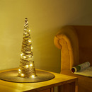 Bild 4 von AMARE LED Pyramide Tannenbaum 40 cm batteriebetrieben, gold