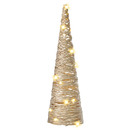 Bild 1 von AMARE LED Pyramide Tannenbaum 40 cm batteriebetrieben, gold