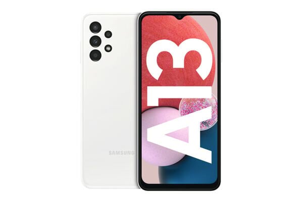 Bild 1 von Samsung Galaxy A13 64GB white Smartphone (6,6 Zoll, 50 MP, 5.000-mAh, Quad-Kamera, Octa-Core, Fingerabdrucksensor, Gesichtserkennung, weiß)