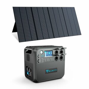 BLUETTI Stromerzeuger »BLUETTI Tragbare Stromerzeuger mit Solar Panel für Winterparty«, 2,20 in kW, (Solar Stromerzeuger kit, 2-tlg., AC200MAX mit PV350 Tragbarer powerstation), erweiterbare