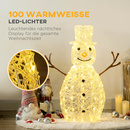 Bild 4 von Outsunny 90cm Weihnachtsbeleuchtung Weihnachtslichte Schneemann-Leuchte mit 100 LEDs Weihnachtsschmu