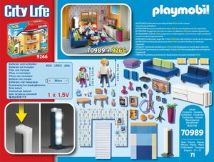 Playmobil® Konstruktions-Spielset »Wohnzimmer (70989), City Life«, (71 St), Made in Germany