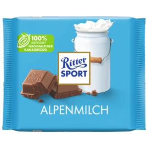 Ritter Sport Alpenmilch oder Nugat