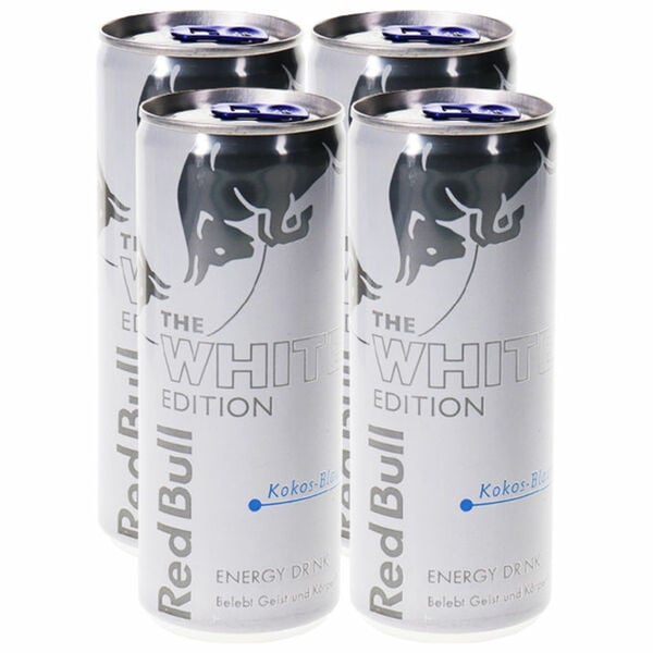 Bild 1 von Red Bull White Edition Kokos-Blaubeere, 4er Pack (EINWEG) zzgl. Pfand