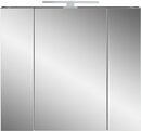 Bild 3 von GERMANIA Badezimmerspiegelschrank »Yonkers« Made in Germany, Melaminharzbeschichtet, Hochwertige ABS-Kanten, 3-D Spiegel, Türdämpfung, Verstellbare Einlegeböden, mittlere Tür re/li anschla