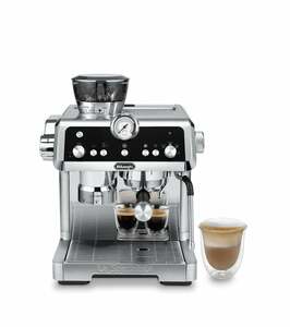 De'Longhi EC 9355.M La Specialista Prestigio silber Siebträger-Espressomaschine (SensorGRINDING Technology, Tamper, 2l Wassertank, Dampflanze, Espresso, Americano, Kaffee)