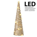 Bild 2 von AMARE LED Pyramide Tannenbaum 40 cm batteriebetrieben, gold