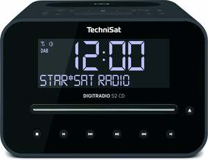 DIGITRADIO 52 CD schwarz DAB+-Radiowecker