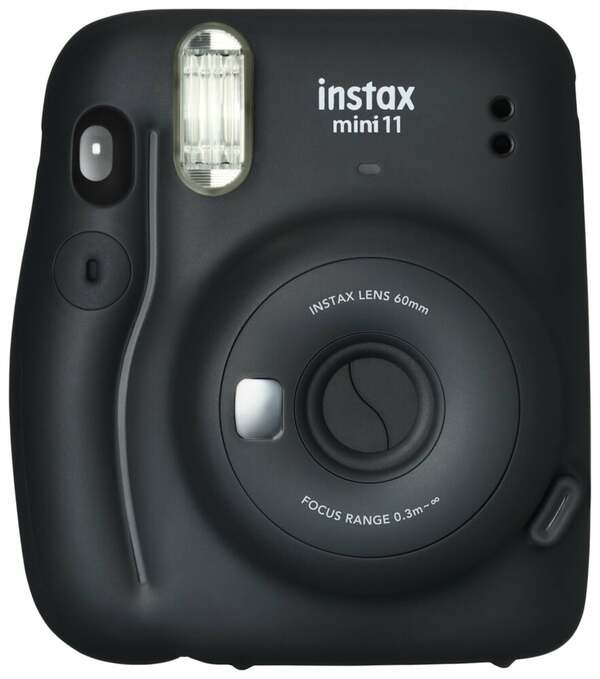 Bild 1 von instax mini 11 Sofortbildkamera, Charcoal-Gray inkl. Batterien + Trageschlaufe + 2 Shutter Button