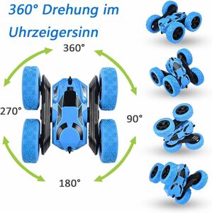 Vaxiuja Spielzeug-Auto »Ferngesteuerte Auto 4WD Doppelseitiges RC Stunt Car,360° Rotations«