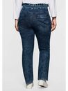 Bild 1 von Sheego Gerade Jeans »Jeans« (mit Gürtel) im Moonwashed-Look